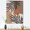 Designart - Moon & Sun Shapes In Retro Terracotta Tones III - Modern Canvas Wall Art Print
